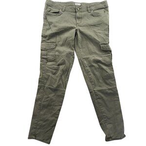 Hang Ten Women's Olive Green Cargo Pants Size 13 Stretch Cotton Blend